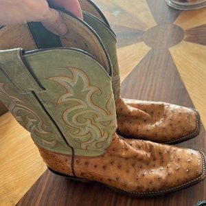 Justin Ostrich Boots